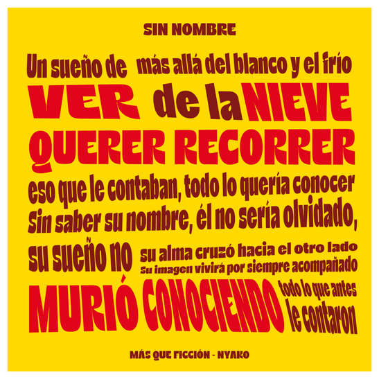 Más que ficción letra "Sin nombre by Nyako"