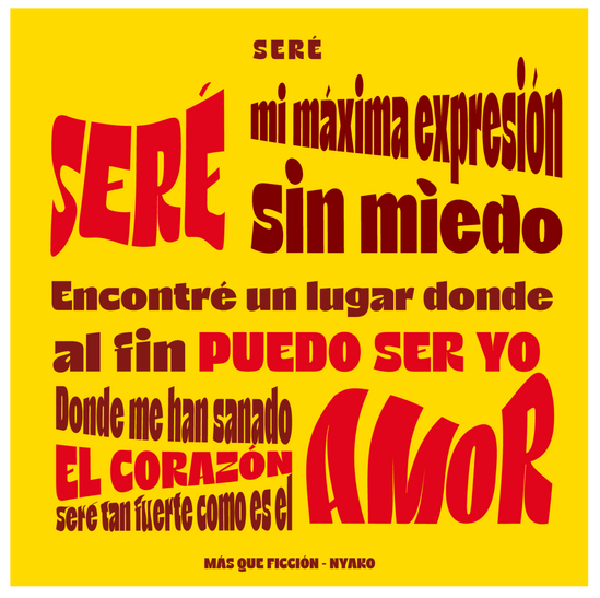 Más que ficción letra "Seré by Nyako"